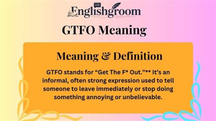 Understanding GTFO Meaning: A Deep Dive into the Acronym